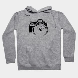 Camera DSLR Ultra Wide-Angle Lens Photographer Hoodie